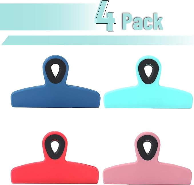 Mr. Pen- Magnetic Bag Clips, 4 Pack, Durable Plastic - Image 2
