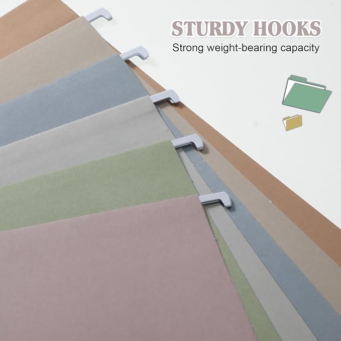 12 Pack Decorative Hanging File Folders, Letter Size - Image 3