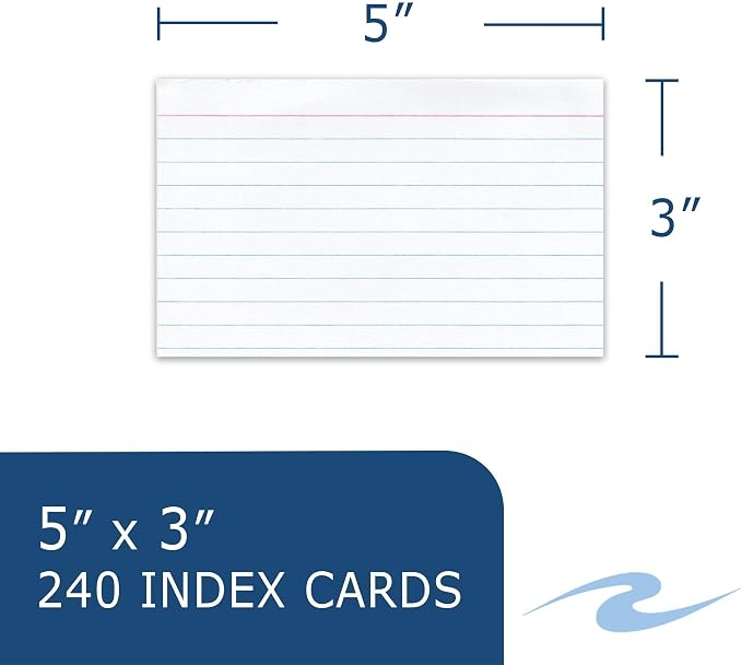 Roaring Spring 3" x 5" Index Cards, 100 lb. Tag Stock, Cards come in Convenient - Image 3