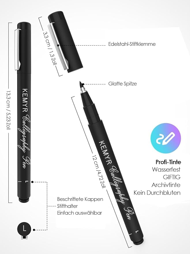 4 Micro Fine liner Drawing Art Pens Calligraphy Pens: XS Size Black Art supplies Waterproof Archival Black Ink Markers For Artists,Use for Professional Watercolor,Sketching-DeskLoop Office