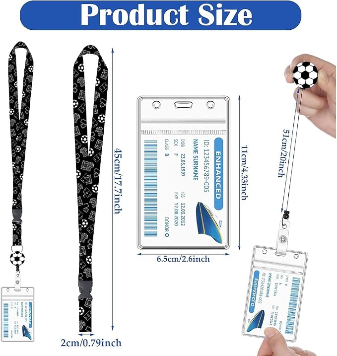 2-Pack Lanyard for Keys & ID Cards - Image 2