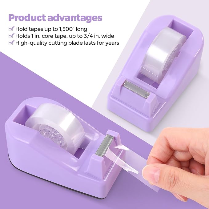SKYDUE Purple Office Supplies Set, Pencil Holder - Image 5