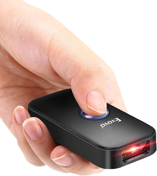 Eyoyo Wireless 1D CCD Barcode Scanner Bluetooth, 2.4G Wireless & Wired 3-in-1 Bar Code Scanner Portable USB 1D ISBN Book Reader, Compatible with Tablet iPhone iPad Android Windows Mac OS-DeskLoop Office
