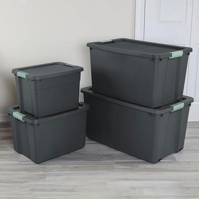 Sterilite 6-Pack Latch Tote, Stackable Plastic Storage Container Bins - Image 8