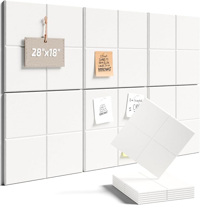 Felt Bulletin Board Tiles -28"x18" Cork Board Alternative by FLUXYNARA
