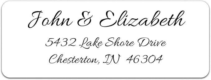 Personalized Return Address Labels by Unknown