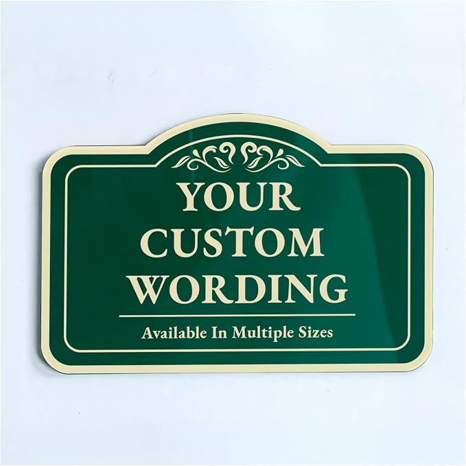 Custom Decorative Outdoor Metal Sign by SpeedyOrders