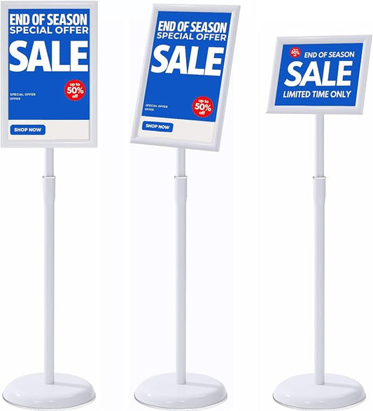 YIYO sign stand，floor sign holder poster stand heavy duty pedestal signage stand by YIYO