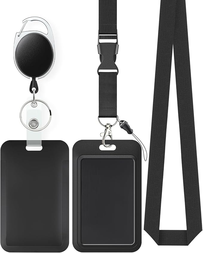 Uniclife Sliding Badge Holder Vertical Plastic Case by UnicLife