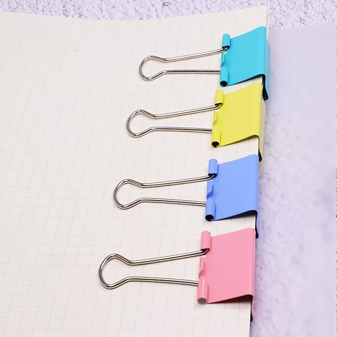 2 Inch Extra Large Binder Clips, Colored Jumbo Paper Clips, Big Paper Clamps - Image 7