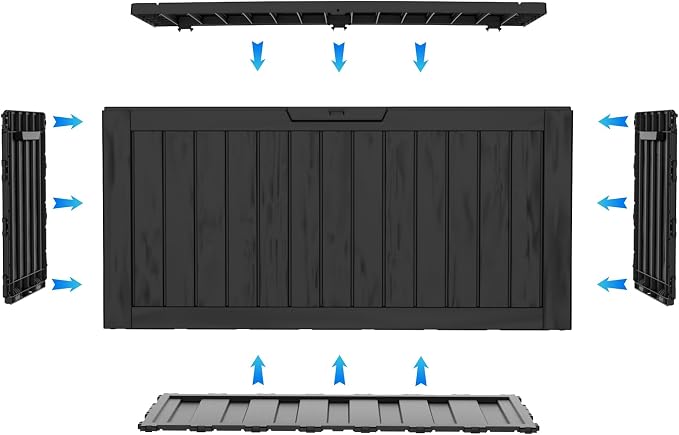 Yardgrace 90 Gallon Waterproof Outside Storage Box - Image 8