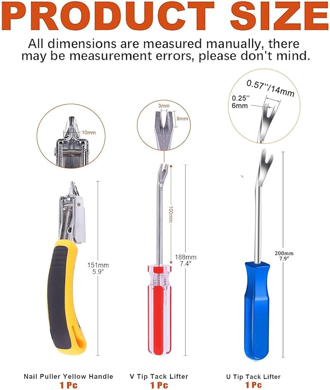 3PCS Heavy Duty Staple Remover Kit - Image 2