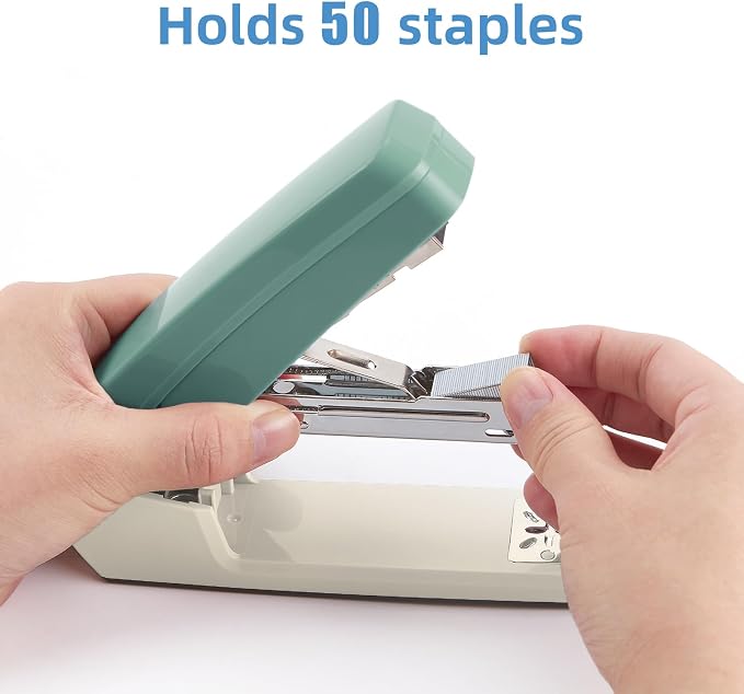 Deli/EZWORK Swing-Arm Swivel Stapler, 25 Sheets Capacity, 360 Degree Rotate - Image 5