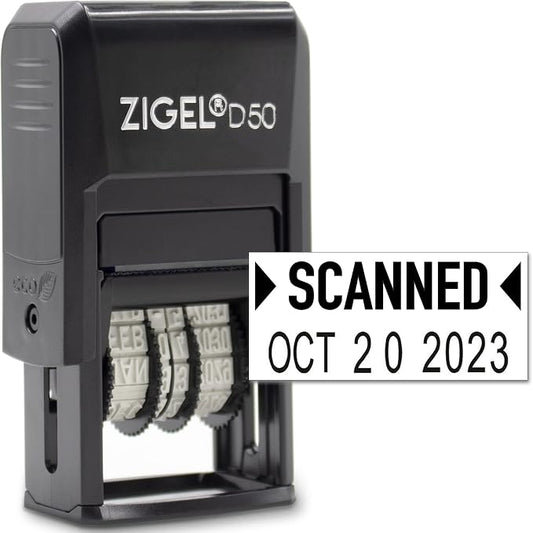 ZIGEL D50 Date Stamp with Scanned by ZIGEL