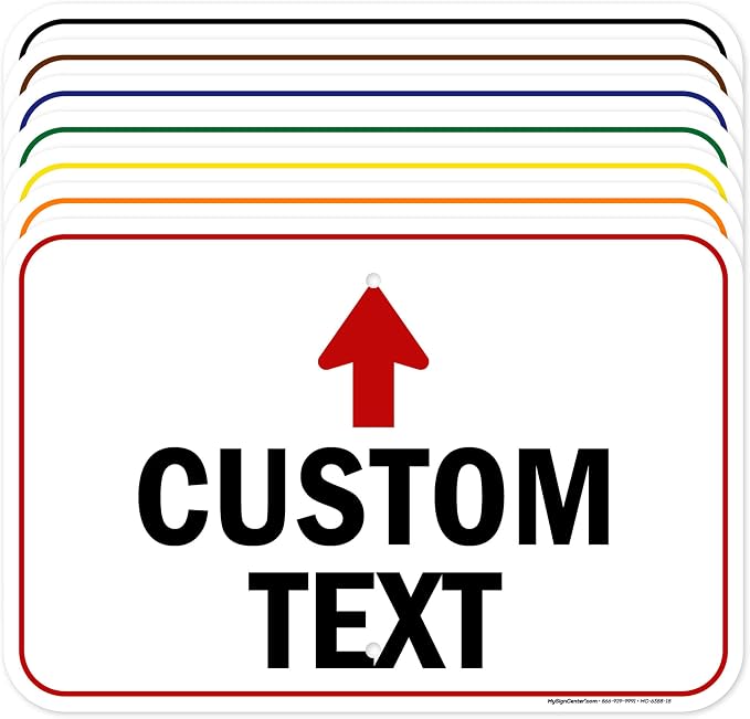 Custom Arrow Directional Sign by My Sign Center by MySignCenter