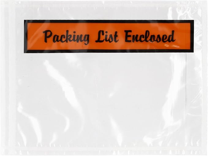 GPI - Packing List Envelopes, 4.5" x 6" Packing Slip Pouches, Top Loading by GPI