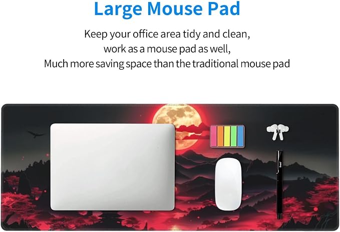 Extended Gaming Mouse Pad, Large Desk Mat XL Anime Mouse Pad Waterproof - Image 6