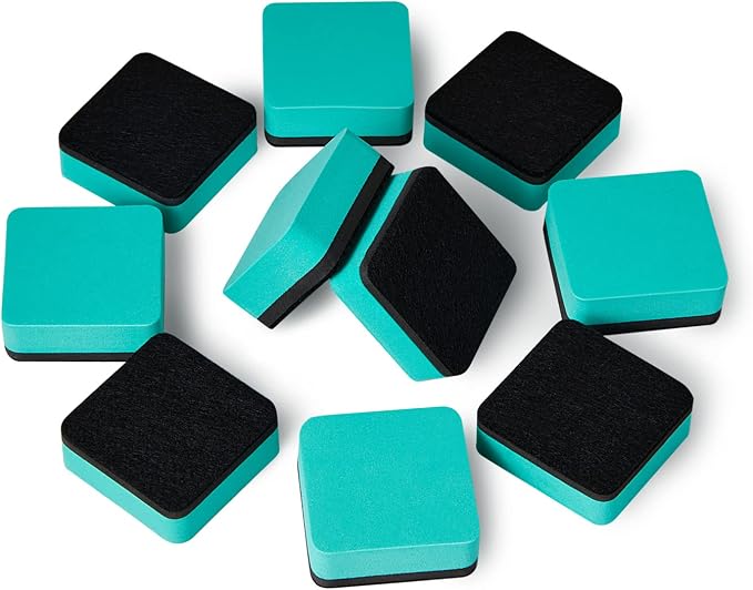 Favourde 48 Pack Magnetic Whiteboard Dry Erase Erasers Chalkboard Cleansers - Image 3