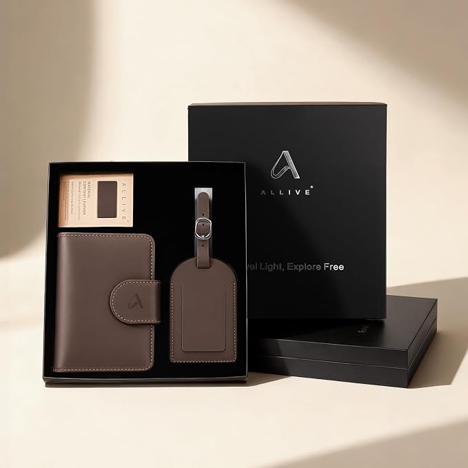 ALLIVE Genuine Leather Passport Holder - Image 2