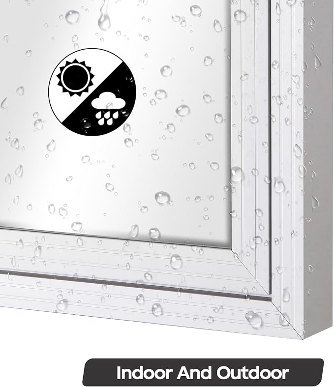 INNOVART Enclosed Bulletin Board 48”x36”, Lockable Dry Erase Noticeboard - Image 5