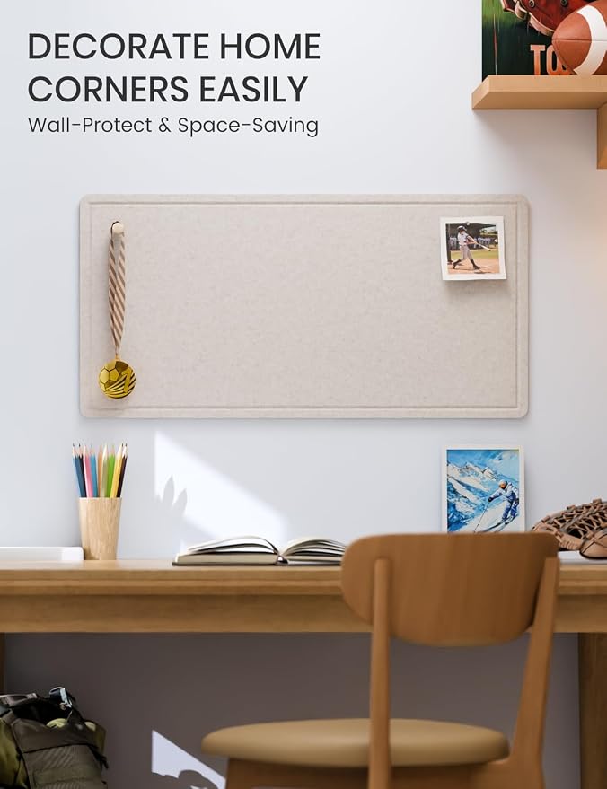 Fluxynara Bulletin Board, Foldable Felt Pin Board - Image 4