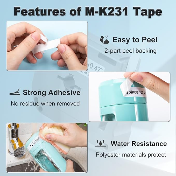 Labelife M-K231 Compatible Label Tape Replacement - Image 4