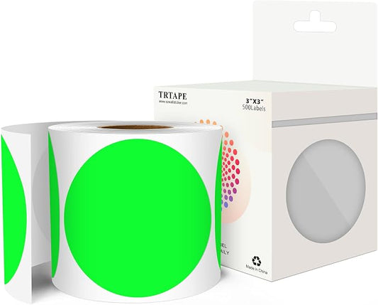 3 Inch Round Color Coding Labels by Unknown