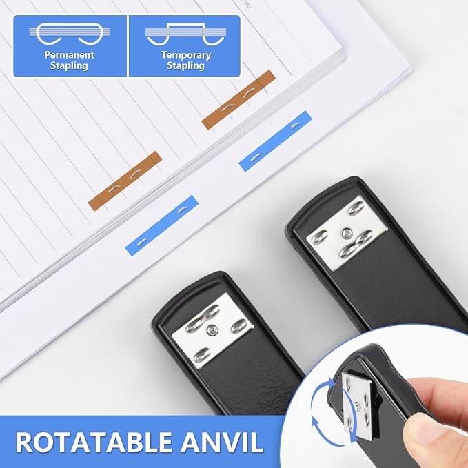 Heavy Duty Stapler, IMLIKE 50 Sheet Full Strip Stapler, Anti-Jam Non-Slip - Image 5
