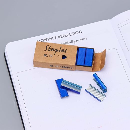 Blue No.10 Staples Mini Staples Refill 1000/Box 2 Boxes/Pack 2000 Count #10 - Image 2