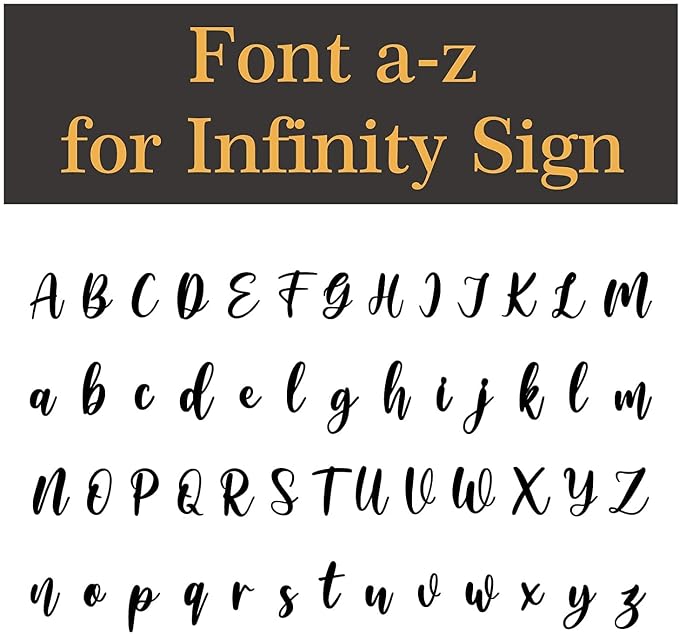 Metal Name Signs Personalized, Infinity Sign - Image 8