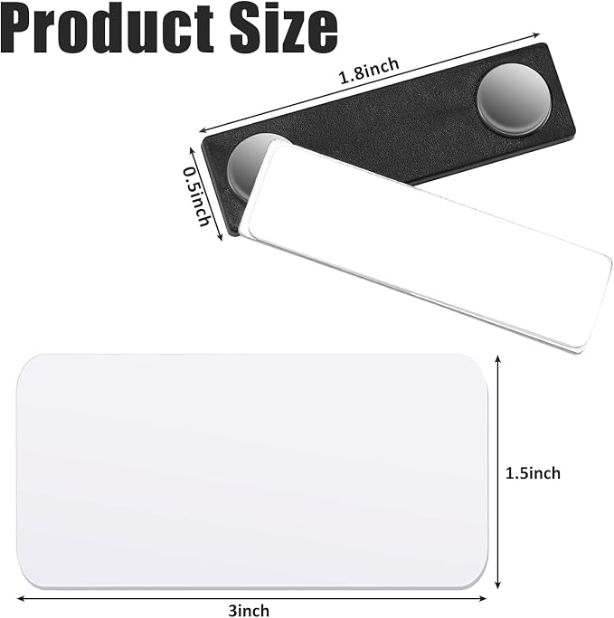 Chinco 30 Packs Magnetic Name Tags - Image 2