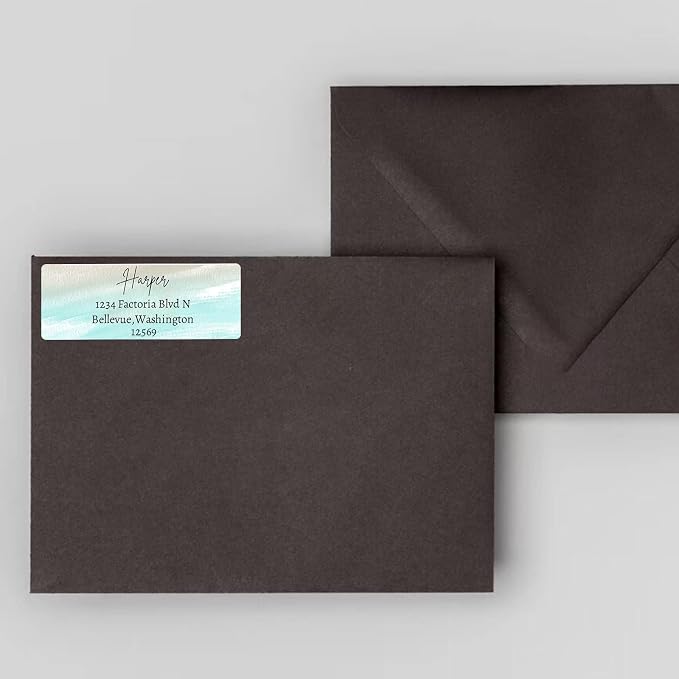 LINMAGCO Personalized Return Address Labels Gold 500 Pcs Mail Labels - Image 7