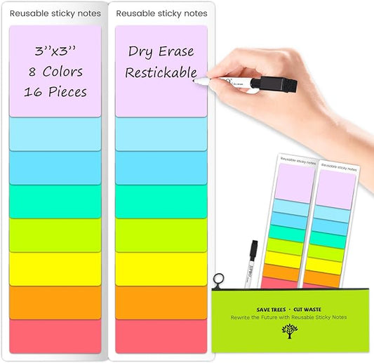 JJPRO Dry Erase Sticky Notes by JJPRO