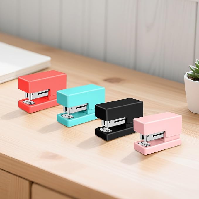 Mini Stapler - Small Cute Desk Staplers - 25 Sheet Capacity - Image 7