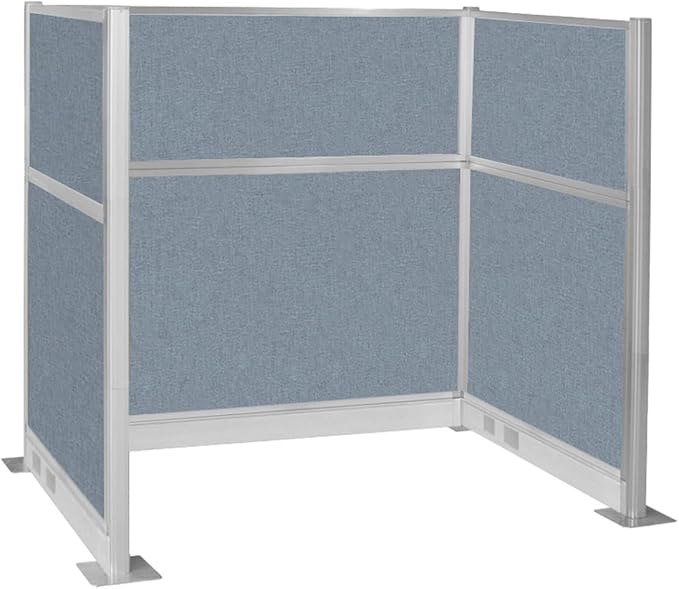 Versare Pre-Configured Hush Panel Electric Cubicle | Workstation Divider Walls | Cubicle Privacy Panels | Office Partition Walls-DeskLoop Office