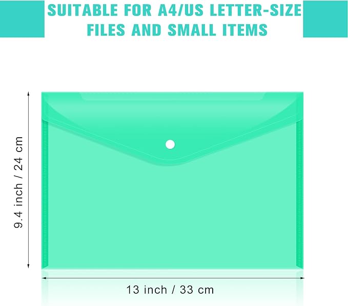 24 pcs Plastic Filing Envelopes - Image 2