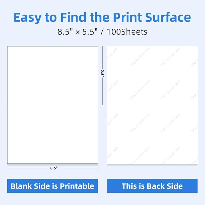 2 per Sheet 8.5" x 5.5" Shipping Labels - Image 2