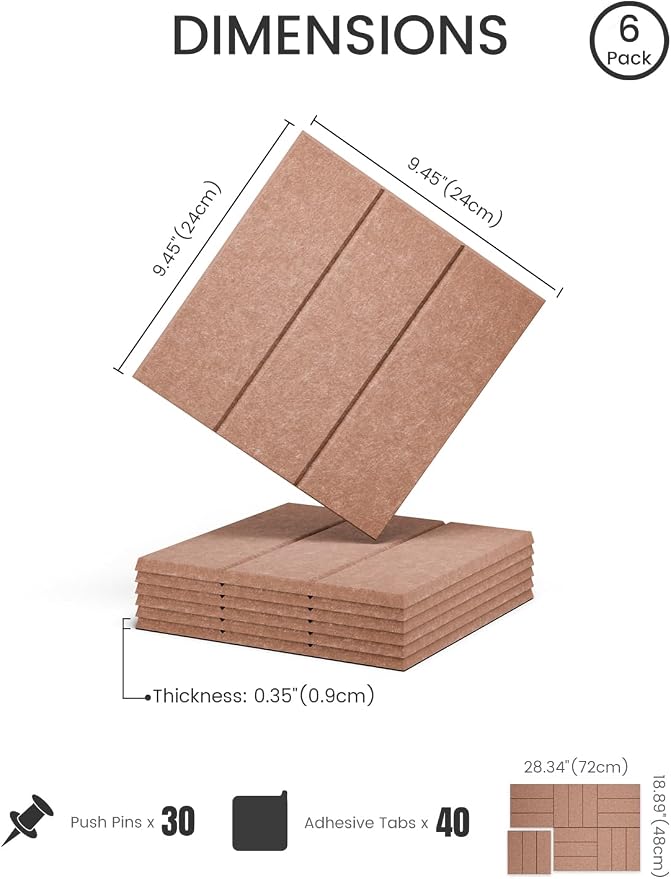 Felt Bulletin Board Tiles -28"x18" - Image 2