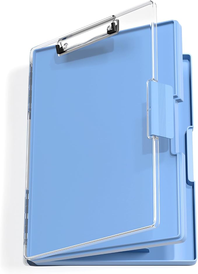 Hongri Clipboard with Storage, Heavy Duty with Dual Compartment, Smooth Writing by Hongri