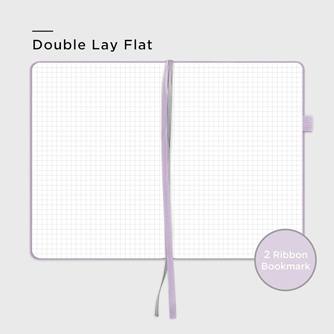 &And Per Se Graph Notebook, 5mm Grid, A5 Hardcover, 160 Pages 100gsm Thick Paper - Image 4
