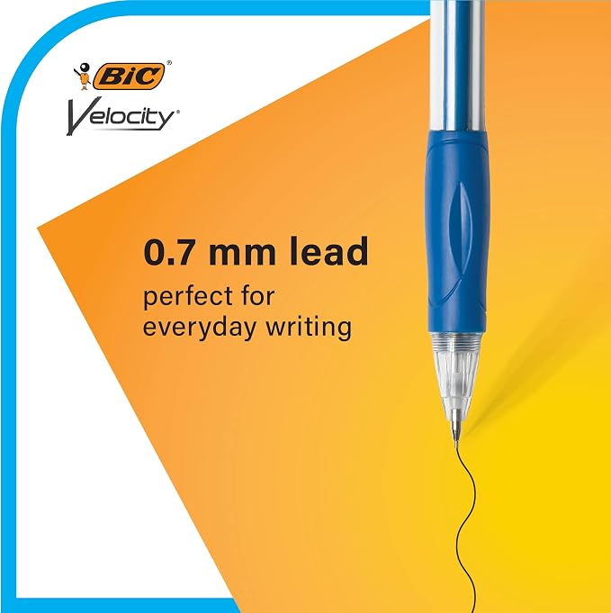 BIC Velocity Original Mechanical Pencil, Medium Point, Smooth Dark Writing - Image 5