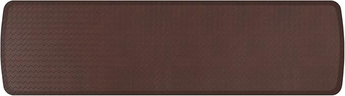 GelPro Elite Premier Gel & Foam Cushioned Anti-Fatigue Kitchen Floor Comfort Mat, Padded Stain-Resistant, Waterproof, Non-Slip Comfort Padded Desk/Office Mat, 20" x 72", Basketweave Truffle-DeskLoop Office