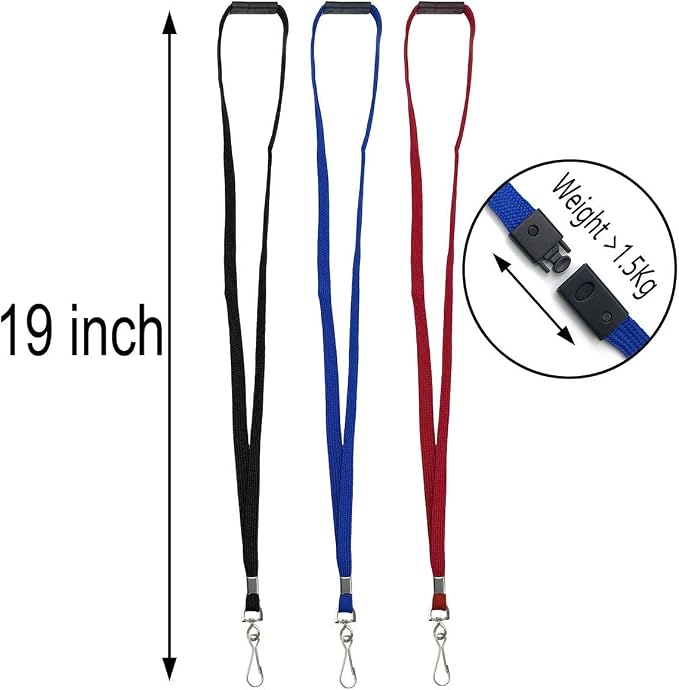 Lanyard Light Purple Lanyards Neck Flat Premium Breakaway Badge Lanyard - Image 2