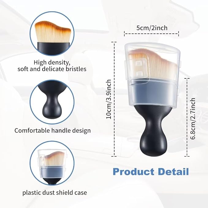 Car Interior and Exterior Soft bristles Detail dust Automotive Brush dusting - Image 3