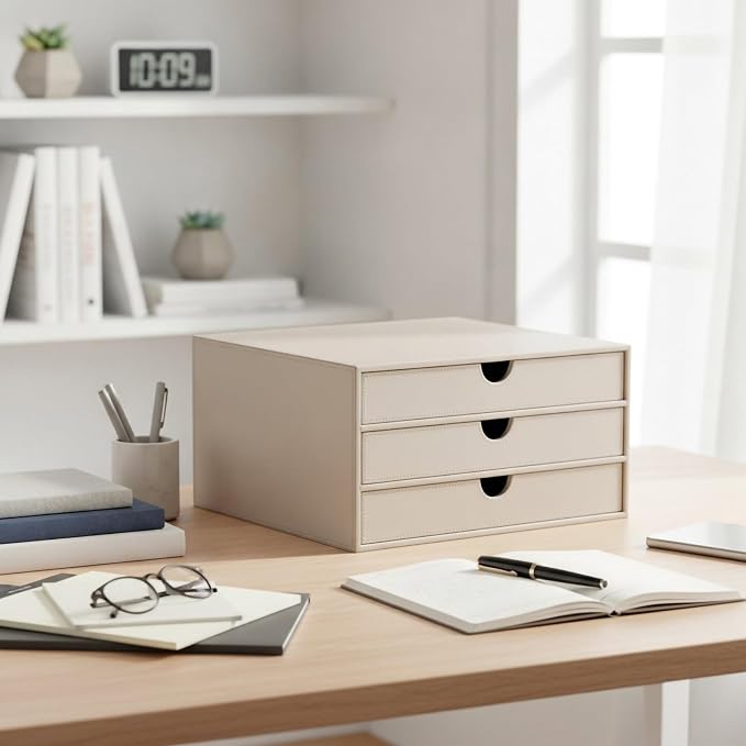 UnionBasic Document Organizer, 3-Drawer File Cabinet Document Storage Box - Image 5