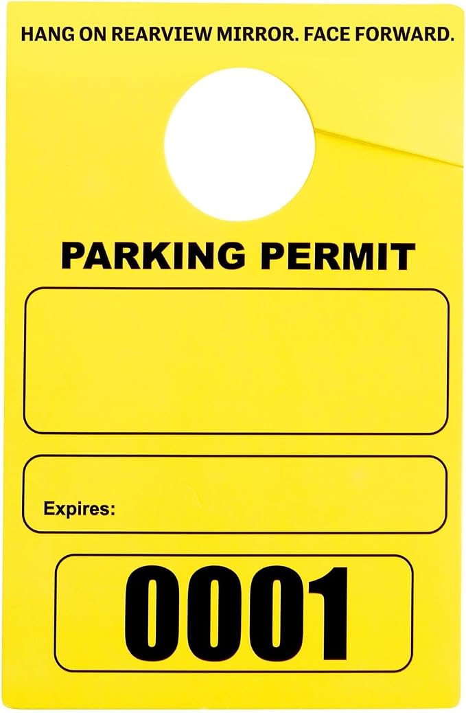 Juvale Rectangular Parking Permit Hang Tags - Image 9