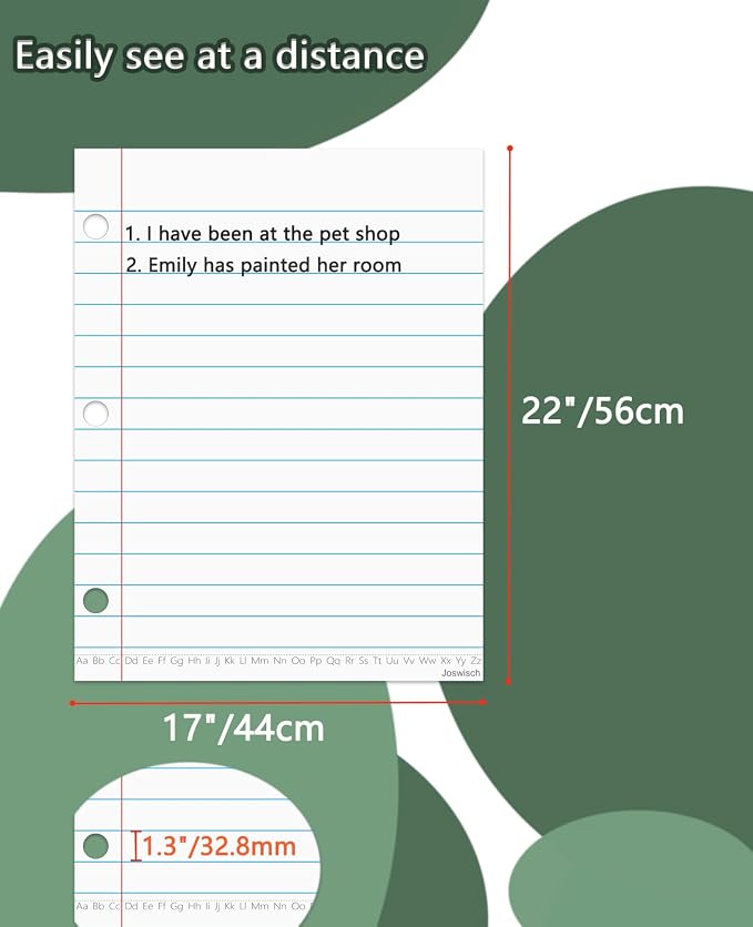 Dry Erase Giant Sized Magnetic Notebook Paper, Handwriting Lined Paper - Image 4