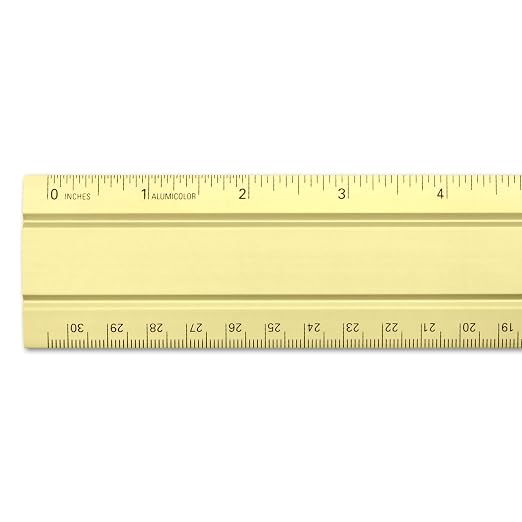 Alumicolor Aluminum Desk & Office Ruler - Image 2