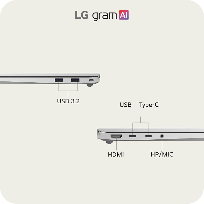 LG gram 14-inch Thin and Lightweight Laptop Computer, Windows 11 Home, Copilot+ - Image 13