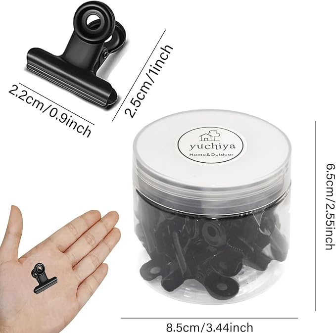 YUCHIYA 32 Pack Metal Clips & Push-pins - Image 6